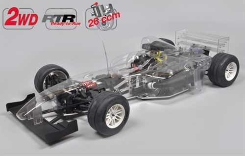 F1- Sportsline 2WD glasklare Karosseri. RTR