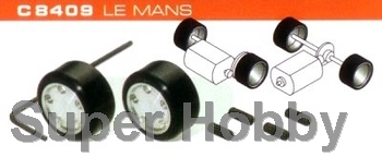 2 stk. hubs & silicon rubber tyres LE MANS
